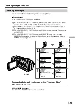 Предварительный просмотр 179 страницы Sony Handycam DCR-TRV940 Operating Instructions Manual