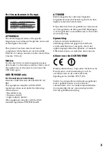 Preview for 3 page of Sony Handycam DCR-TRV940E Operating Instructions Manual