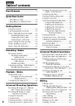 Preview for 8 page of Sony Handycam DCR-TRV940E Operating Instructions Manual