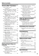 Preview for 9 page of Sony Handycam DCR-TRV940E Operating Instructions Manual