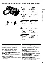 Preview for 31 page of Sony Handycam DCR-TRV940E Operating Instructions Manual