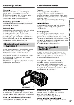 Предварительный просмотр 47 страницы Sony Handycam DCR-TRV940E Operating Instructions Manual