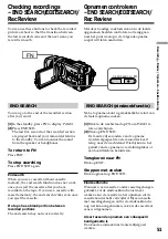 Предварительный просмотр 51 страницы Sony Handycam DCR-TRV940E Operating Instructions Manual