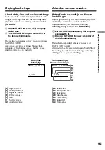 Предварительный просмотр 55 страницы Sony Handycam DCR-TRV940E Operating Instructions Manual