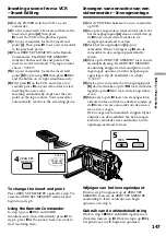 Preview for 147 page of Sony Handycam DCR-TRV940E Operating Instructions Manual