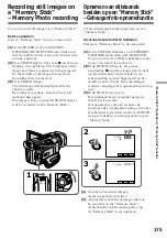 Preview for 175 page of Sony Handycam DCR-TRV940E Operating Instructions Manual