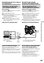 Предварительный просмотр 203 страницы Sony Handycam DCR-TRV940E Operating Instructions Manual