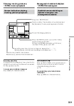 Предварительный просмотр 219 страницы Sony Handycam DCR-TRV940E Operating Instructions Manual