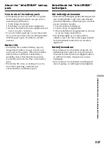 Preview for 317 page of Sony Handycam DCR-TRV940E Operating Instructions Manual