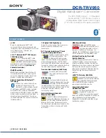 Preview for 1 page of Sony Handycam DCR-TRV950 Specifications