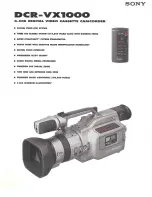 Предварительный просмотр 1 страницы Sony Handycam DCR-VX1000 Specifications