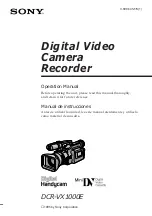 Preview for 1 page of Sony Handycam DCR-VX1000E Operation Manual