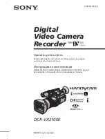 Sony Handycam DCR-VX2100E Operating Instructions Manual preview