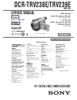 Предварительный просмотр 1 страницы Sony Handycam Digital8 DCR-TRV238E Service Manual