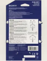 Preview for 2 page of Sony handycam ecm-hst1 Operating Instructions Manual