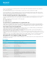 Preview for 2 page of Sony Handycam FDR-AX1 Specifications