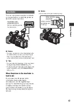 Предварительный просмотр 17 страницы Sony Handycam HDR-AX2000E Operating Manual