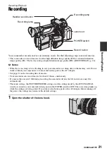 Предварительный просмотр 21 страницы Sony Handycam HDR-AX2000E Operating Manual