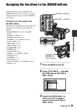 Предварительный просмотр 39 страницы Sony Handycam HDR-AX2000E Operating Manual