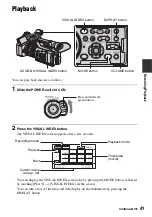 Предварительный просмотр 41 страницы Sony Handycam HDR-AX2000E Operating Manual