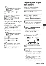 Предварительный просмотр 55 страницы Sony Handycam HDR-AX2000E Operating Manual