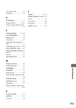 Предварительный просмотр 113 страницы Sony Handycam HDR-AX2000E Operating Manual