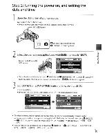 Предварительный просмотр 15 страницы Sony HANDYCAM HDR-CX100 Operation Manual