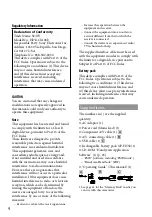 Preview for 4 page of Sony Handycam HDR-CX100E Operating Manual