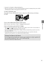 Preview for 11 page of Sony Handycam HDR-CX100E Operating Manual