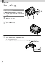 Preview for 14 page of Sony Handycam HDR-CX100E Operating Manual