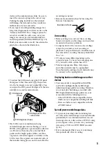 Preview for 5 page of Sony Handycam HDR-CX11E Operating Manual