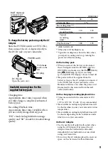 Preview for 9 page of Sony Handycam HDR-CX11E Operating Manual