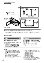 Preview for 14 page of Sony Handycam HDR-CX12 Operating Manual