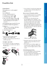 Preview for 3 page of Sony Handycam HDR-CX130E Handbook