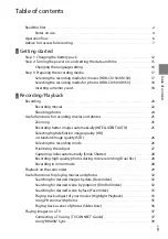 Preview for 9 page of Sony HANDYCAM HDR-CX150 User Manual