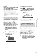 Предварительный просмотр 37 страницы Sony Handycam HDR-CX190E Operating Manual