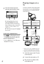 Предварительный просмотр 38 страницы Sony Handycam HDR-CX190E Operating Manual