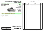 Предварительный просмотр 1 страницы Sony Handycam HDR-CX190E Service Manual