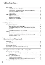 Предварительный просмотр 14 страницы Sony Handycam HDR-CX220E Operating Manual