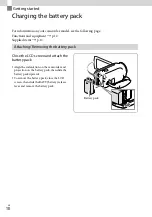 Предварительный просмотр 18 страницы Sony Handycam HDR-CX220E Operating Manual