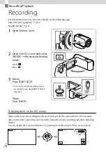 Предварительный просмотр 24 страницы Sony Handycam HDR-CX220E Operating Manual