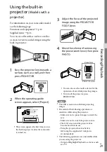 Предварительный просмотр 29 страницы Sony Handycam HDR-CX220E Operating Manual