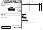 Preview for 1 page of Sony Handycam HDR-CX220E Service Manual