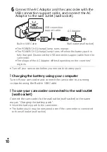 Предварительный просмотр 10 страницы Sony Handycam HDR-CX240 Operating Manual