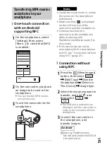 Предварительный просмотр 21 страницы Sony Handycam HDR-CX240 Operating Manual