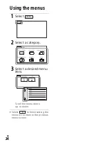 Предварительный просмотр 24 страницы Sony Handycam HDR-CX240 Operating Manual