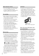 Preview for 6 page of Sony Handycam HDR-CX250E Operating Manual