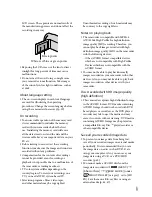 Preview for 9 page of Sony Handycam HDR-CX300 Operating Manual