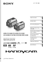 Sony Handycam HDR-CX300E Operating Manual preview