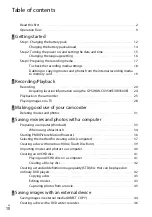 Предварительный просмотр 10 страницы Sony Handycam HDR-CX300E Operating Manual